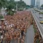 Foto. Ribuan Kepala Desa Aksi Demo Menuntut menambah Masa Jabatan dari 6 tahun menjadi 9 tahun