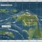 Foto : Wilayah Sorong dan sesar Sorong yang dilewati.