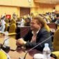 Senator muda yang juga Ketua Kerukunan Keluarga Papua (KK PAPUA) Paul Finsen Mayor dengan tegas menyatakan bahwa masyarakat Papua menolak keras rencana pembukaan perkebunan sawit dan penambahan markas TNI (foto: Koreri.com)